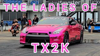 female drivers at tx2k...drag racing fast cars and new pb records