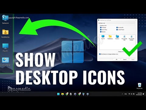 How to Show Desktop Icons on Windows 11 ✅ Hide / Add PC icon to Desktop Windows 11 or 10