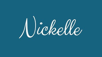 Learn how to Sign the Name Nickelle Stylishly in Cursive Writing