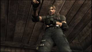resident evil 4 leon shot by luis death