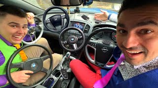 Mr. Joker on Opel &amp; Steering Wheel VS Mr. Joe in Racing Kids Video