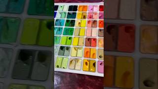 Miya Himi gouache 112 colores🎨✨#art #aesthetic #gouache #colors #unboxing