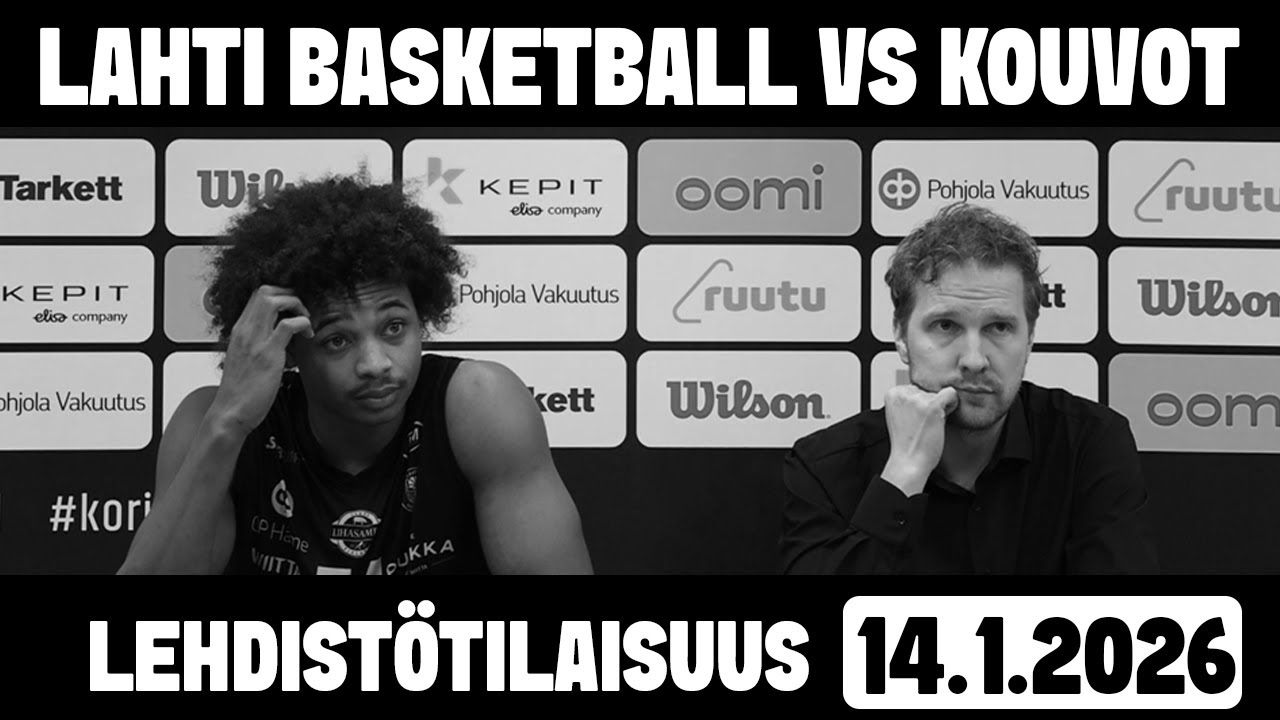 Lehdistötilaisuus Lahti Basketball - Kouvot 14.01.2026
