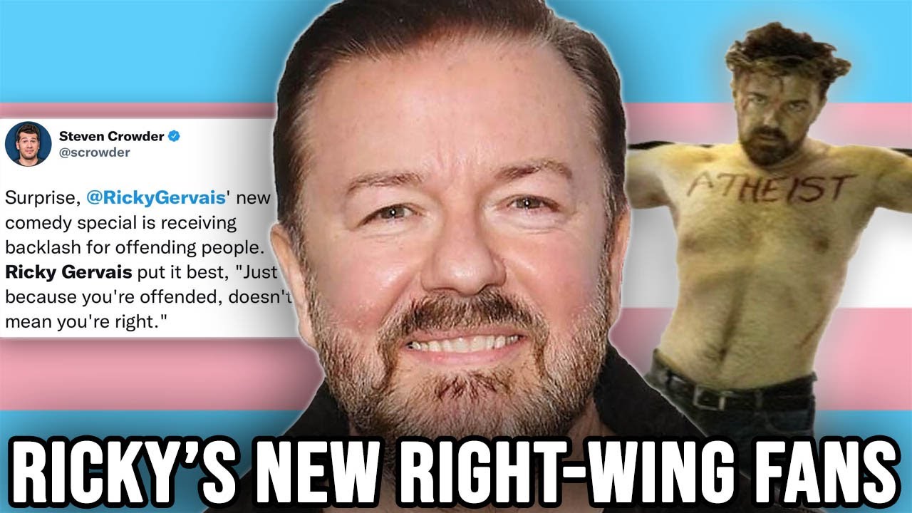 How Ricky Gervais Became a Conservative HERO for His Anti-Trans 'Jokes