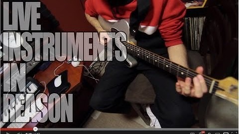 Live instruments with Reason