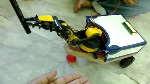 Touch Screen Controlled Pick and Place Robot