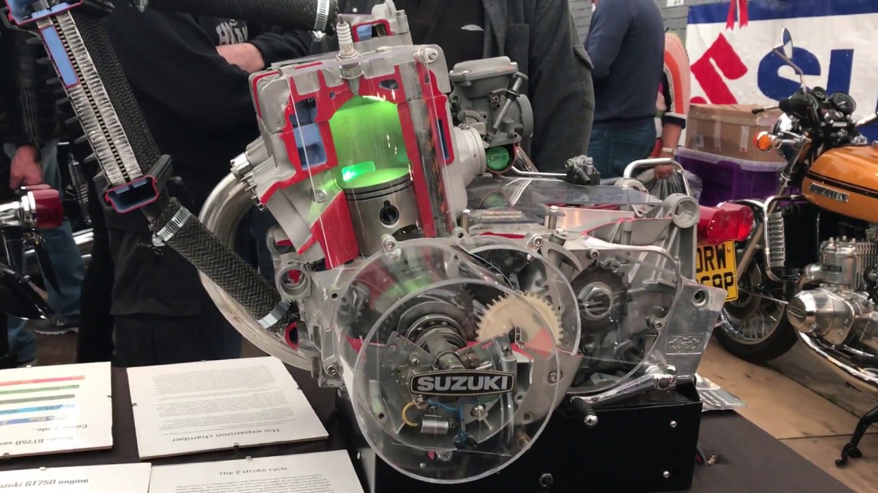 Suzuki GT750 Kettle sectioned engine YouTube