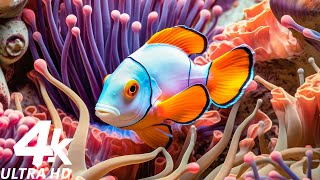 Аквариум 4K (ULTRA HD) —экзотический мир морских рептилий и коралловых рифов с успокаивающей музыкой