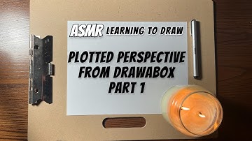 ASMR plotted perspective drawing exercise from drawabox (No talking)