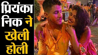 Nick Jonas, Priyanka , Katrina Kaif, Vicky की Isha Ambani's Holi Party में मस्ती | Shudh Manoranjan