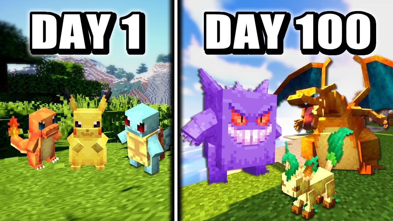 I Spent 100 Days in Cobblemon as a Minecraft Noob (First Time Playing ...