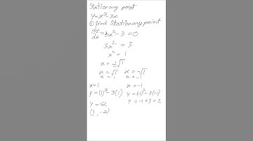 Nature of Stationary Points in Advanced Math for Life Science Level 3
