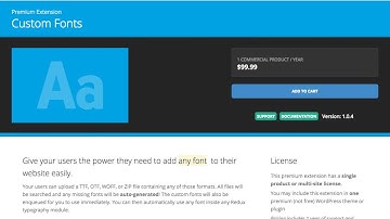 Redux - Custom Fonts