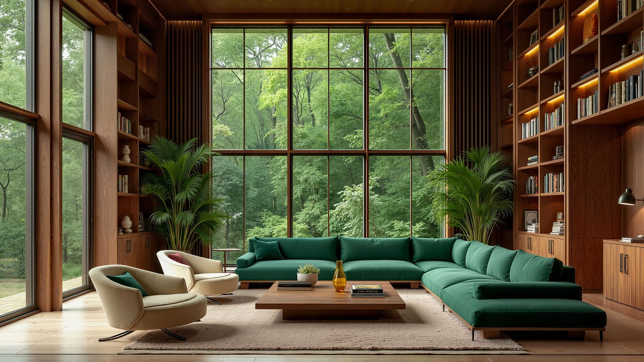 Relaxing Jazz in Nature Living Room | Calm Morning Jazz Music for Focus & Productivity