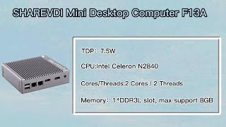 Sharevdi 6 USB X86 Desktop Industrial Mini PC F13A Computer With Fanless WIFI