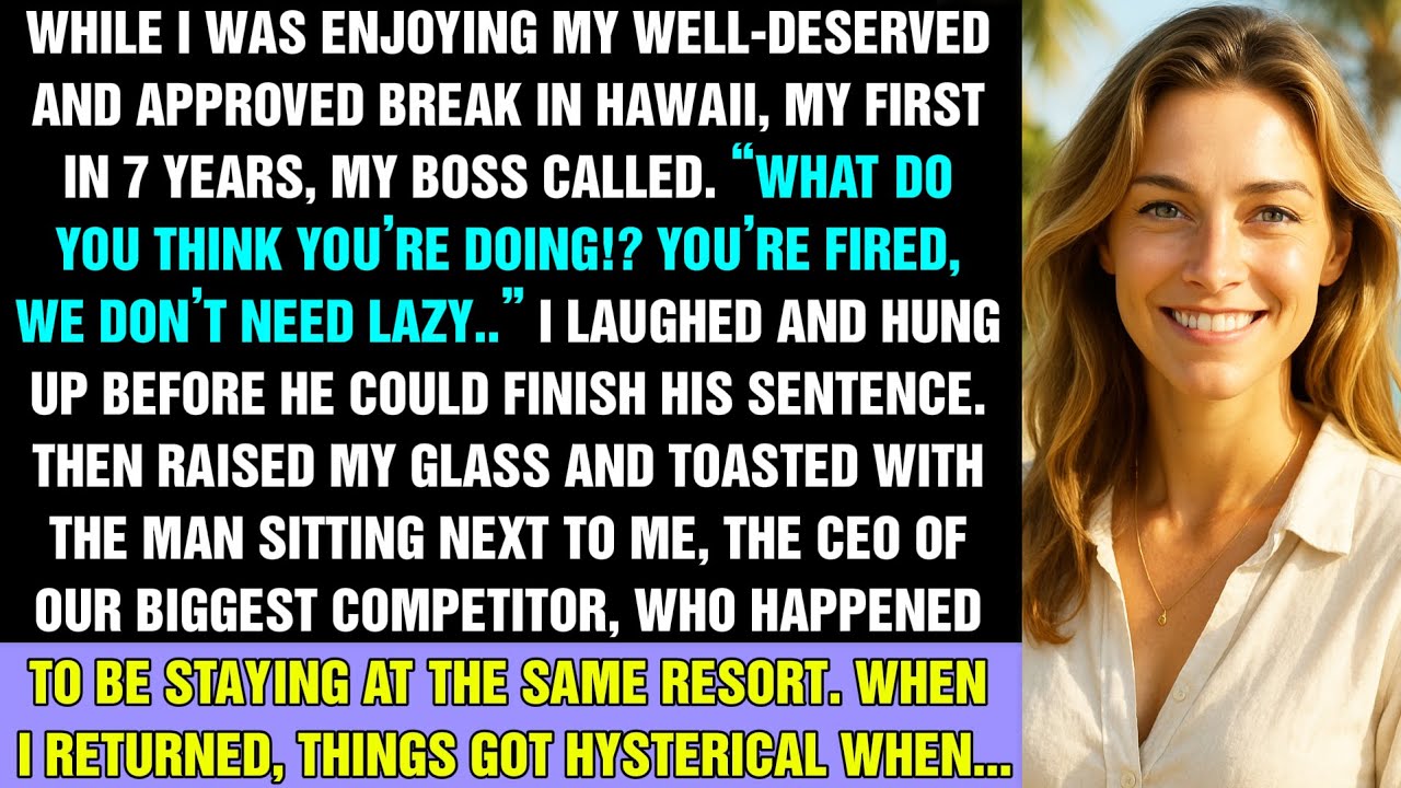 Мой начальник уволил меня за то, что я впервые за 7 лет пошёл в отпуск. Он понятия не имел, что я...