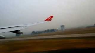 Turkish Airlines flight from New Delhi to Istanbul