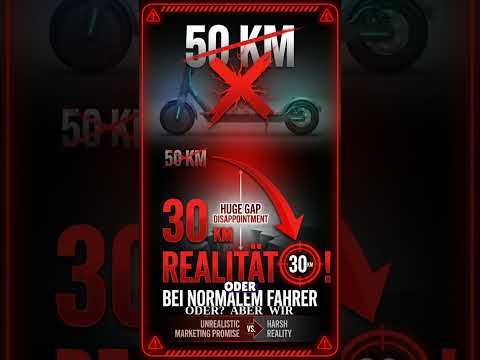Reichweiten-Lügen: Die Wahrheit über E-Scooter Reichweite #shorts