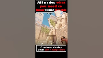 All nades what you need to know B site Anubis #cs2 #csgo #counterstrike #anubis
