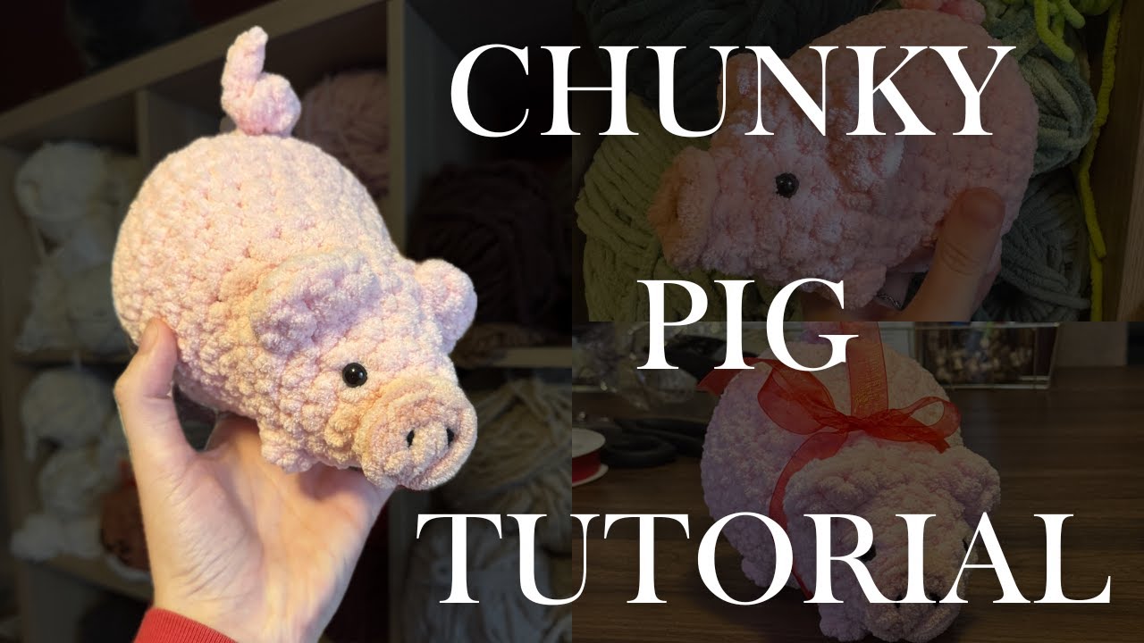 FREE Crochet Chunky Pig Pattern! | Step-by-Step Amigurumi Tutorial | New Sew!!!