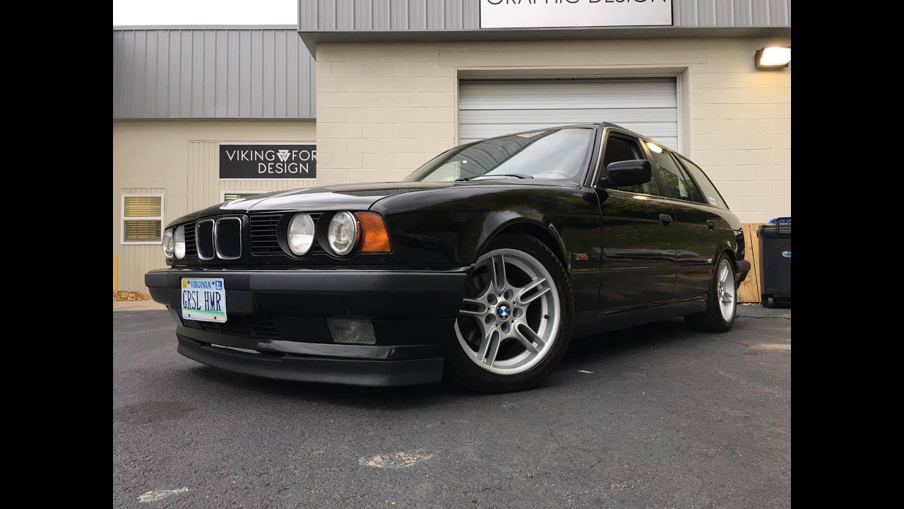 BMW V12 Straight Pipe Exhaust - Brutal V12 Swapped E34 Wagon - YouTube