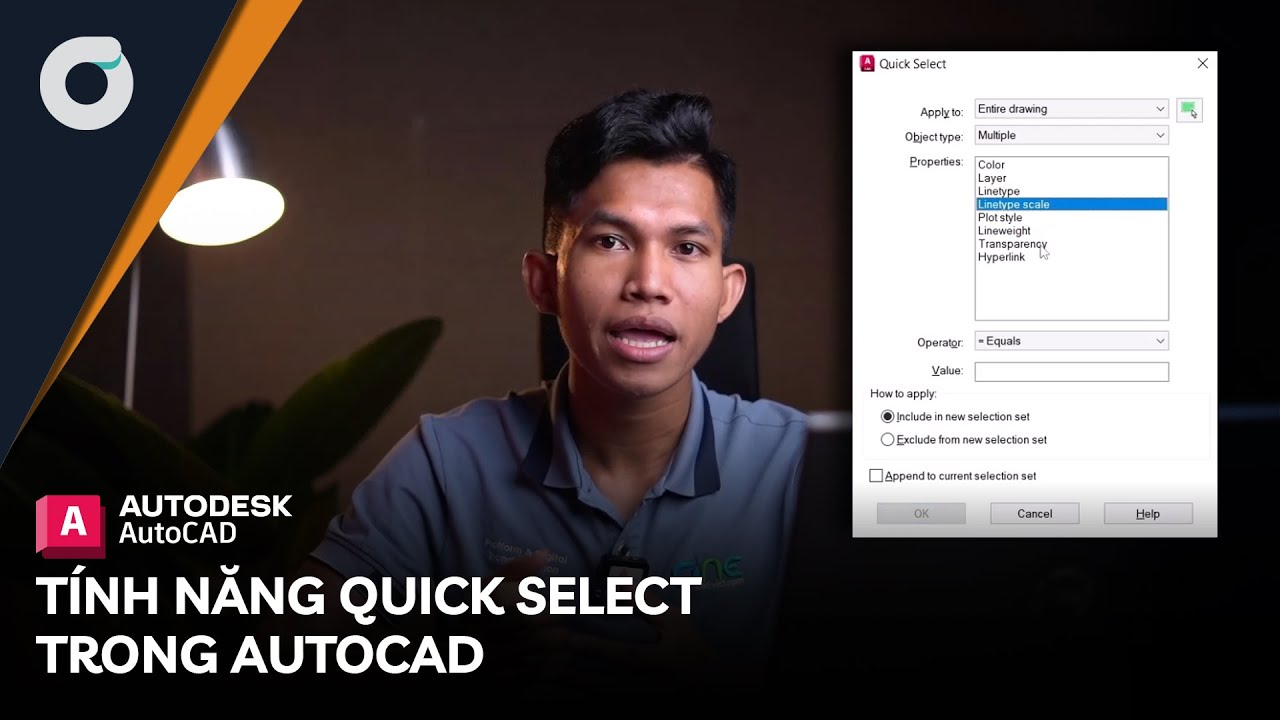 OneCADVN | AutoCAD Tip& Trick | Tính năng QUICK SELECT trong AutoCAD ...