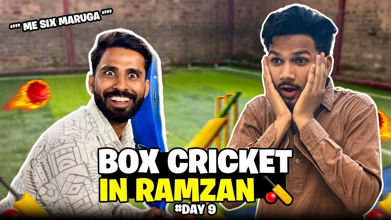 Box Cricket In Ramadan Faizu Bhya Six Marenge 🤣 #day9 | AYAN KHAN VLOGS | AKV