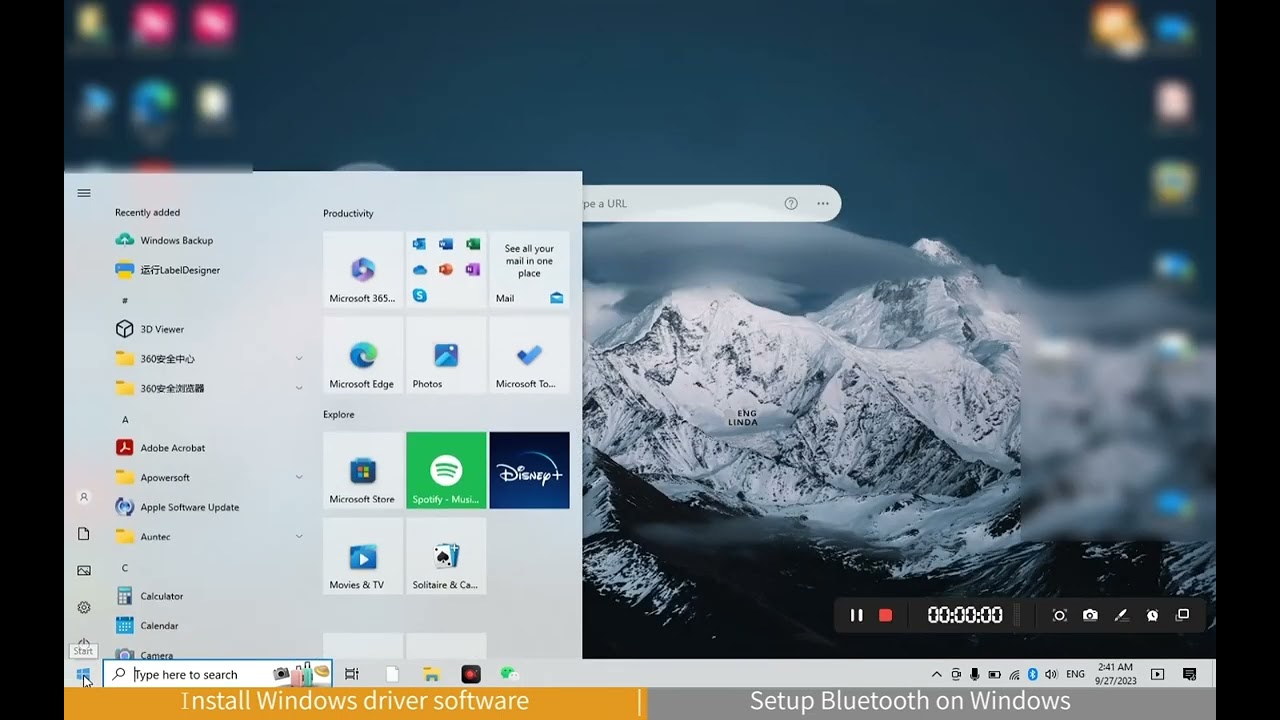 LabelRange BT320 Printer - How to install Windows driver software and set up bluetooth on Windows 10