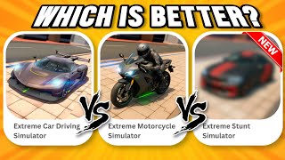 Full Extreme Car Driving Simulator VS Extreme Bike Simulator VS NEW 🤯 | Update! Update