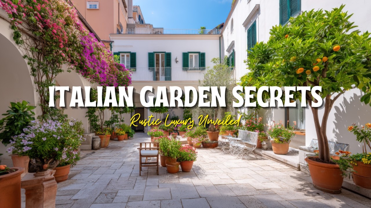 Italian Garden Secrets: Mix Shabby Chic Warmth with Rustic Courtyard Luxury