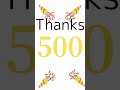 Thanks500!! #happy #thx