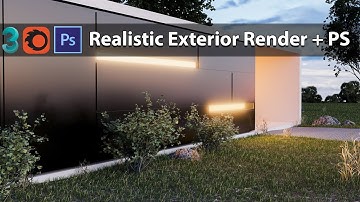 3ds Max Corona Render Professional Exterior Tutorial + Textures