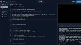 Pygame Video Tutorial 3   Bouncing Text off the edge the Screen