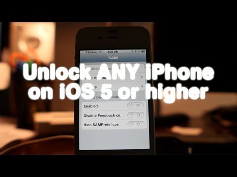IOS 5 पर या बाद में SAM का उपयोग करके किसी भी जेलब्रेक किए गए iPhone को अनलॉक कैसे करें (iPhone 4S शामिल करें)