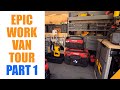 MY EPIC WORK VAN SETUP PART 1 | Vans...Better than pick-up trucks for any contractor.. Do you agree?