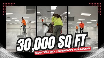 Seamless Flooring Process | 30,000 Sq Ft | Sherwin-Williams
