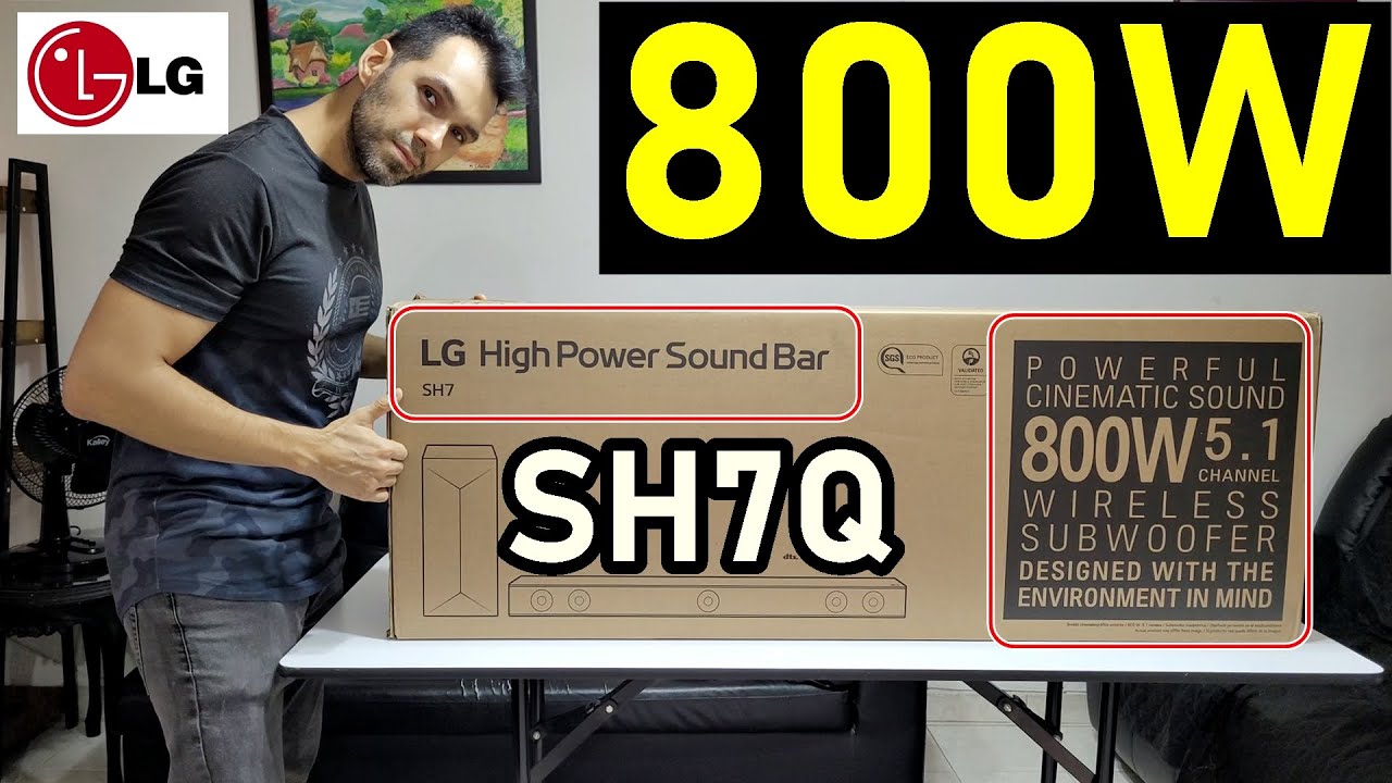 LG SH7Q 800W SOUNDBAR / 5.1 Channels / DTS Virtual:X / 200W Subwoofer -  YouTube