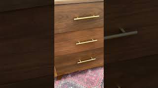 Completely refinished MCM dresser.🤩 #diy #mcm #furnitureflip #midcenturymodern #vintagefurniture