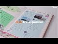 Eng) 제주도 여행 다이어리 꾸미기 🍊 JEJU island travel planning journal