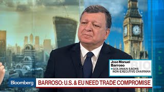 U.S-EU Trade War to Be More Devastating Than China: Goldman's Barroso