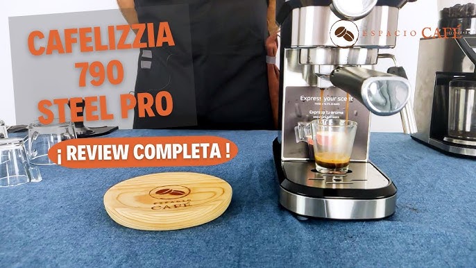 Cecotec Cafelizzia, Funcionamiento vapor y prueba de café. 