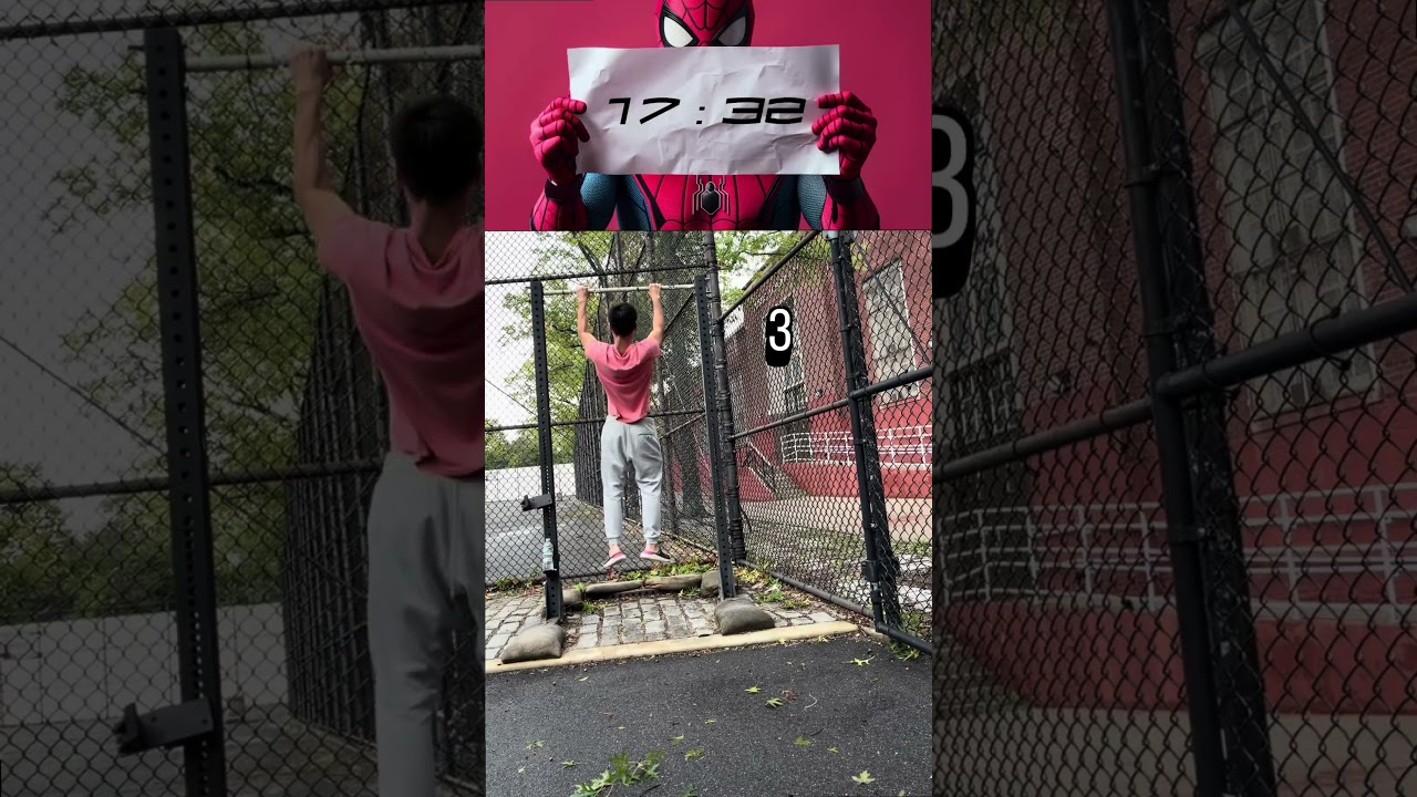 I tried the Cindy Crossfit challenge featuring Tom Holland #spiderman #crossfit