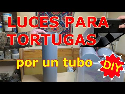 Como fabricar una estación de luces para tortugas de agua