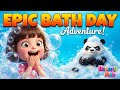 Liza and Panda's Epic Bath Day Adventure!