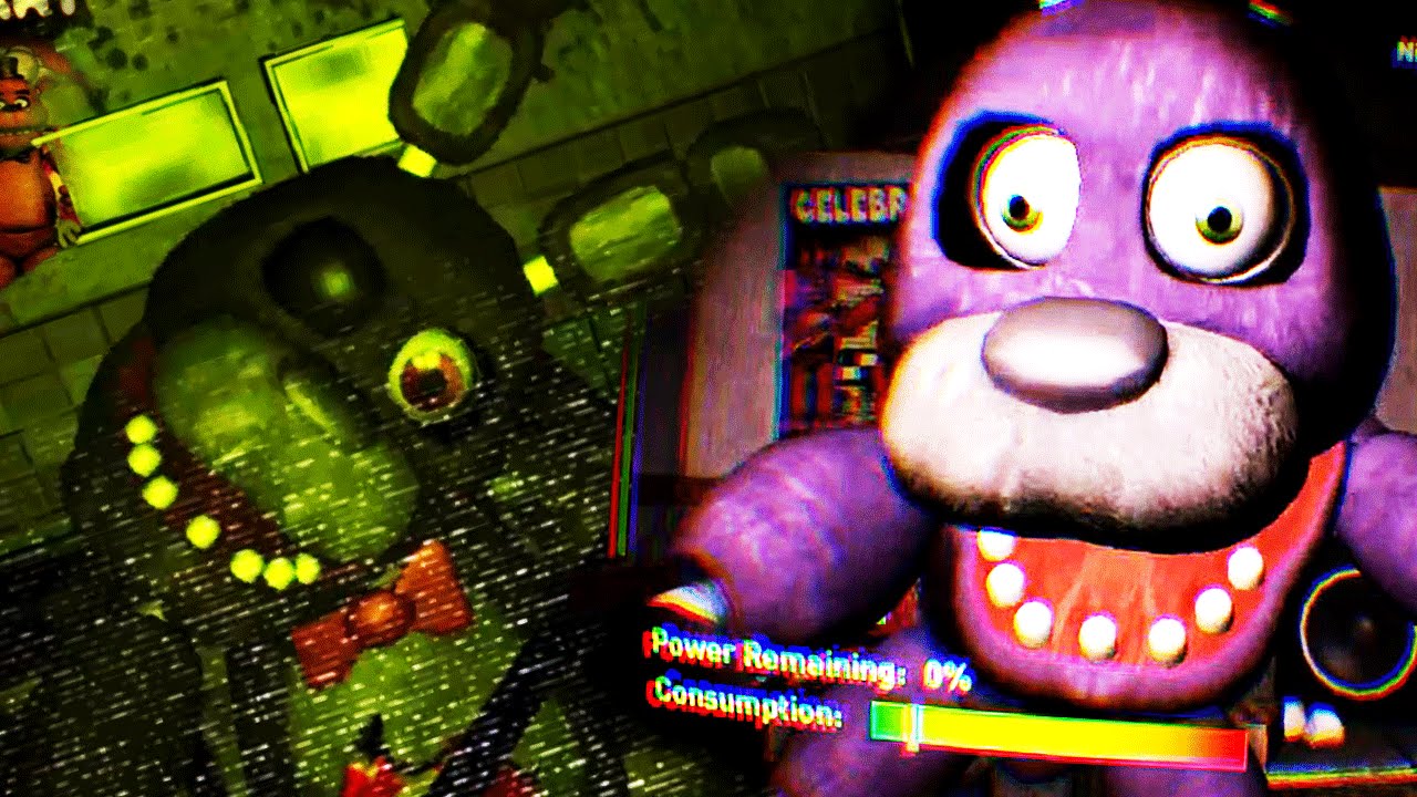 FNAF 1 Bonnie is the scariest in the series to me and this frame of the  jumpscare says it all, what sells it is his left eye being a little in the