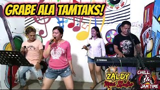 GRABE ALA TAMTAKS ANG LABANAN - JAMMING TIME DISCO - SABEL,ANN, RANDY & DAN JAM AT ZALDY MINI STUDIO