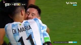 Selección Argentina vs. Venezuela: el gol de Lionel Messi (3-0)