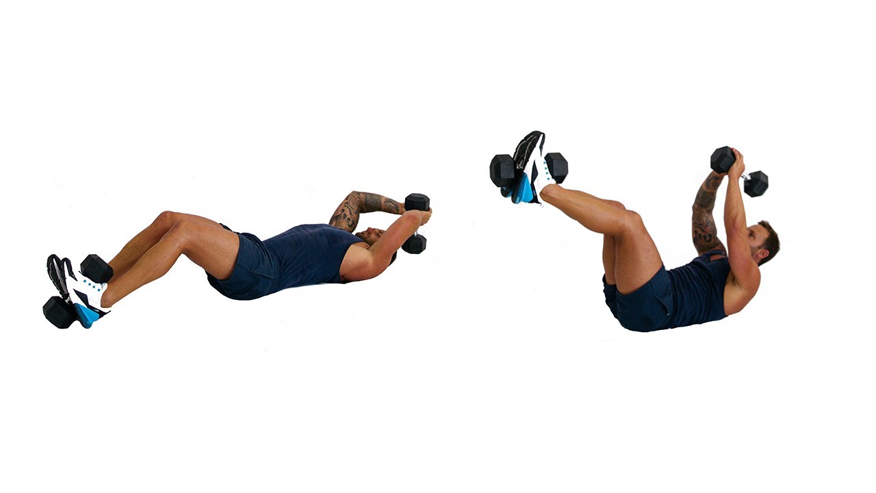 HOW TO DUMBBELL JACK KNIVES YouTube