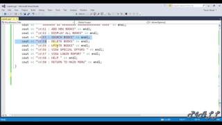 Creating Book shop management in visual c++ part 11