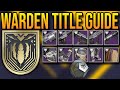 Warden Seasonal Title FAST Completion Guide! (Season of the Hunt)
